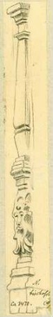 Neckarbischofsheim Pilaster mit Maske