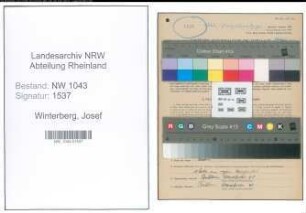 Entnazifizierung Josef Winterberg , geb. 30.06.1904 (Klempner)