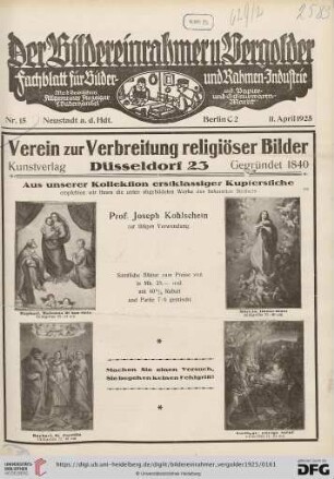 Nr. 15 (11. April 1925)