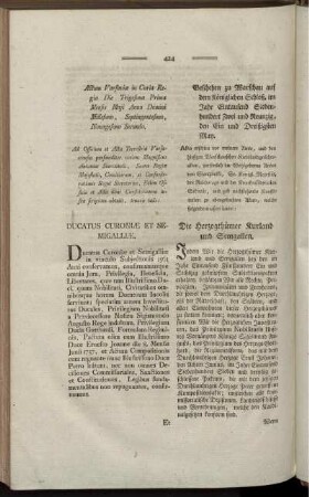 Die Herzogthümer Kurland und Semgallen.
