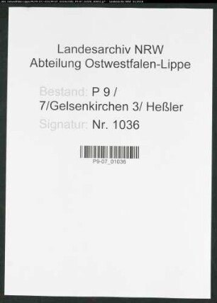 Sterberegister Standesamt Gelsenkirchen 3 Heßler