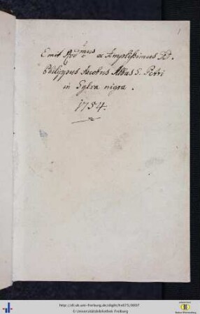 [1r] Kaufvermerk Philipp Jakob Steyrer 1754.