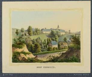 Das Rittergut in Dorf Chemnitz (Dorfchemnitz), aus dem Album der Rittergüter und Schlösser im Königreiche Sachsen