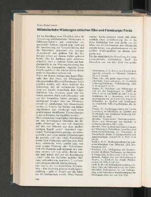 Mittelalterliche Wüstungen zwischen Elbe und Flensburger Förde