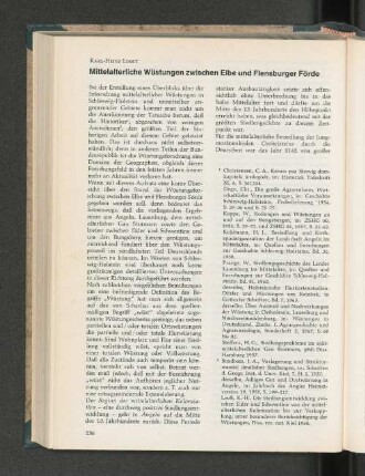 Mittelalterliche Wüstungen zwischen Elbe und Flensburger Förde