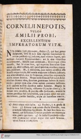Cornelii nepotis, vulgo aemilii probi, excellentium imperatorum vitae
