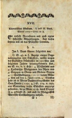 Pfälzische historische Nachrichten aus neuern Schriften. 2. 1783