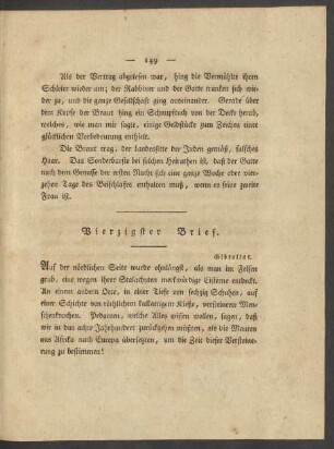 Vierzigster Brief.