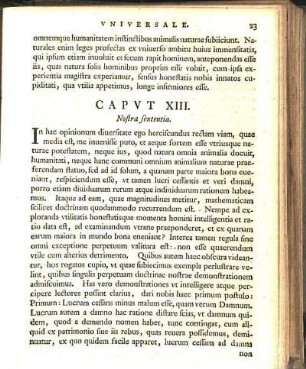 Capvt XIII. Nostra sententia.