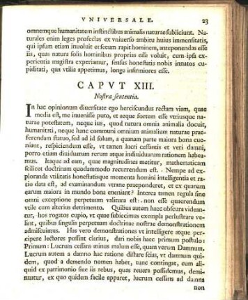 Capvt XIII. Nostra sententia.