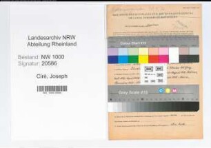 Entnazifizierung Joseph Ciré, geb. 13.07.1907 (Polizeibeamter)