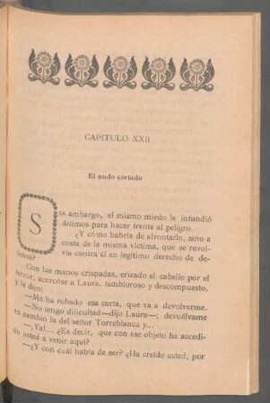 Capítulo XXII - El nudo cortado