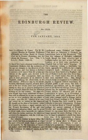 The Edinburgh review, or critical journal. 79. 1844