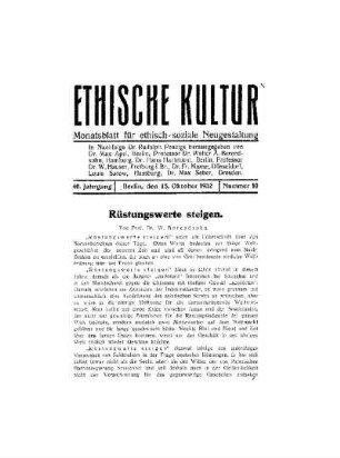 Rüstungswerte steigen