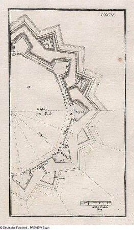 Teilgrundriss enneagonale Festung