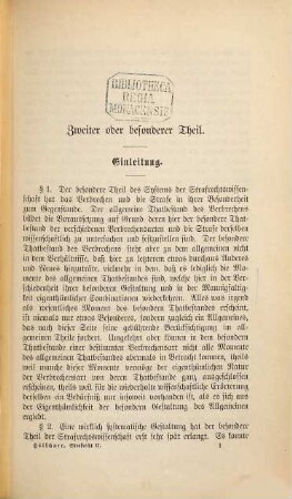 Das gemeine deutsche Strafrecht : systematisch dargestellt, 2,1. Der besondere Theil des Systems, 1. Abth.