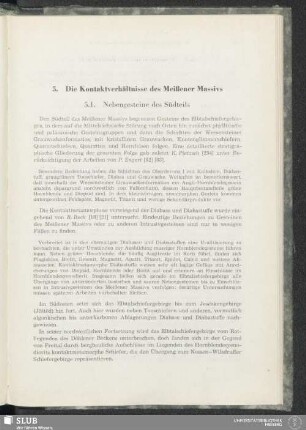 5. Die Kontaktverhältnisse des Meißener Massivs