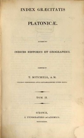 Index graecitatis Platonicae : accedunt Indices historici et geographici. 2