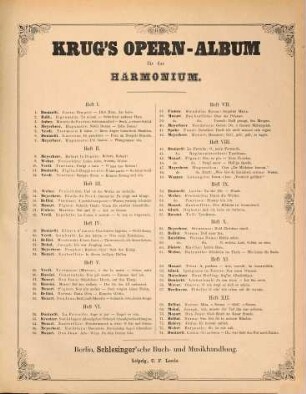 Krug's Opern-Album für das Harmonium, 11