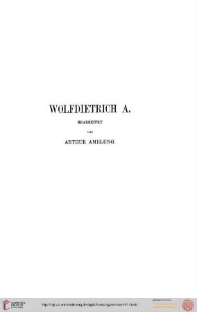 Wolfdietrich A