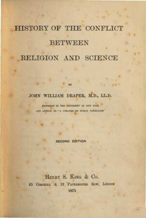 History of the conflict between religion and science