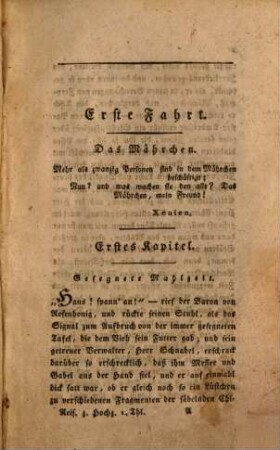 Die Reise zur Hochzeit : Ein Schnack, 1