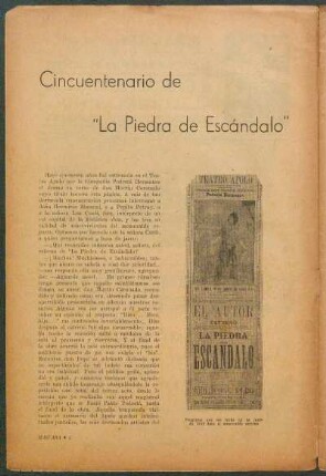 Cincuentenario de "La Piedra de Escándalo"