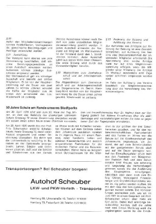 50 Jahre Schule am Rande unseres Stadtparks