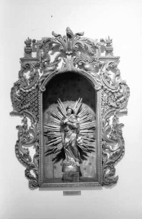 Freiburg: Augustinermuseum, barocke Goldschmiedekunst, Känsterle, Oberrhein, Lindenholz, Immaculata, Schwaben