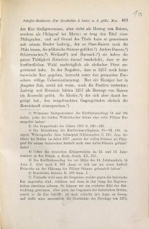 Zur Geschichte der baierischen und der pfälzischen Kur