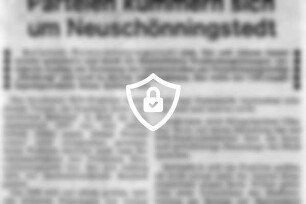 Parteien kümmern sich um Neuschönningstedt