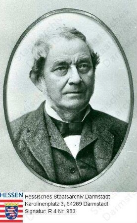 Bunsen, Robert, Prof. Dr. (1811-1899) / Porträt in Medaillon, Brustbild