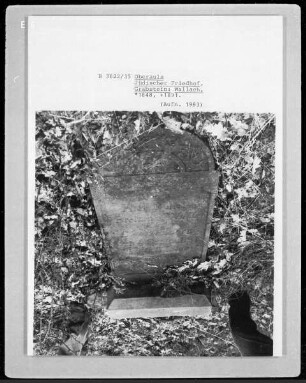 Grabstein von ? Wallach, gestorben 1891