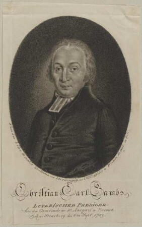 Bildnis des Christian Carl Gambs