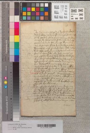 Notariatsinstrument betreffend das Testament des Bernhard Fürstenau, Kanoniker an der Kirche von St. Johann und Dionys.