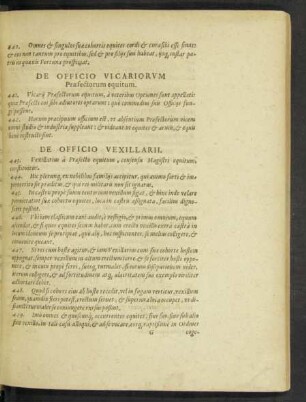 De Officio Vicariorum Praefectorum equitum.