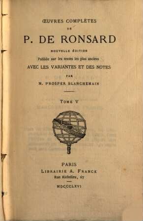 Oeuvres complètes, 5