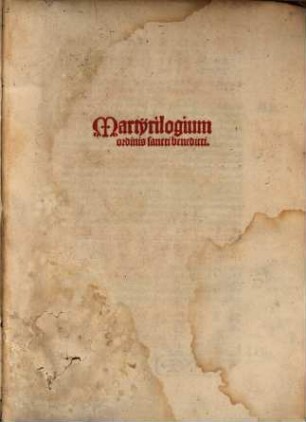 Martyrologium ordinis Sancti Benedicti