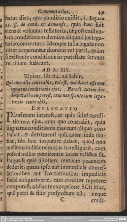 Ad L.XIX. Ulpian. lib. 24 ad Sabin