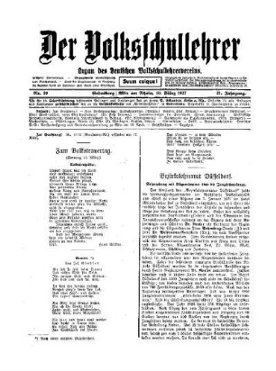 Zum Volkstrauertag : (Sonntag, 13. März)