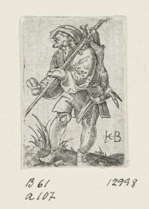 Bauer mit Hase