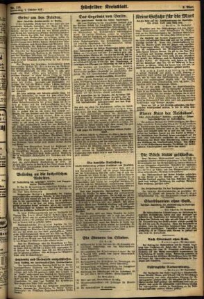 Zweite Ausgabe vom Donnerstag, den 01. Oktober 1931.