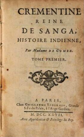 Crementine Reine De Sanga : Histoire Indienne, 1