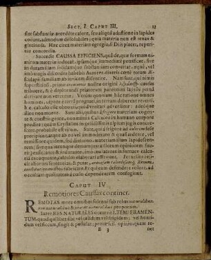 Caput IV Remotiores Caussas continet.