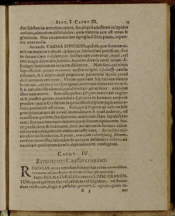 Caput IV Remotiores Caussas continet.