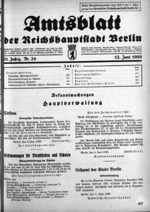 1938,24: Nr. 24, 12. Juni 1938