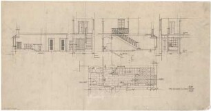 Döllgast, Hans; München - Harlaching; Wohnhaus Dir. Rausche - Diele Grundriss; Wandansichten
