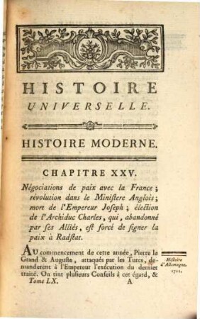 Histoire Universelle, Depuis Le Commencement Du Monde Jusqu'a Présent, 100. Contenant la fin de l'Histoire d'Allemagne et l'Histoire de la Hollande jusqu'en 1609