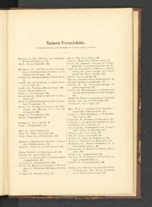 Namen-Verzeichnis.