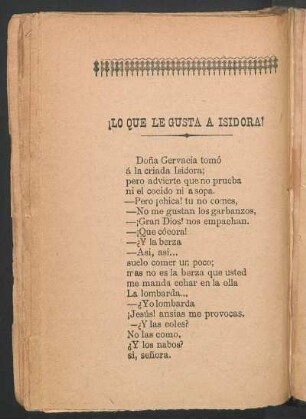 ¡Lo que le gusta a Isidora!